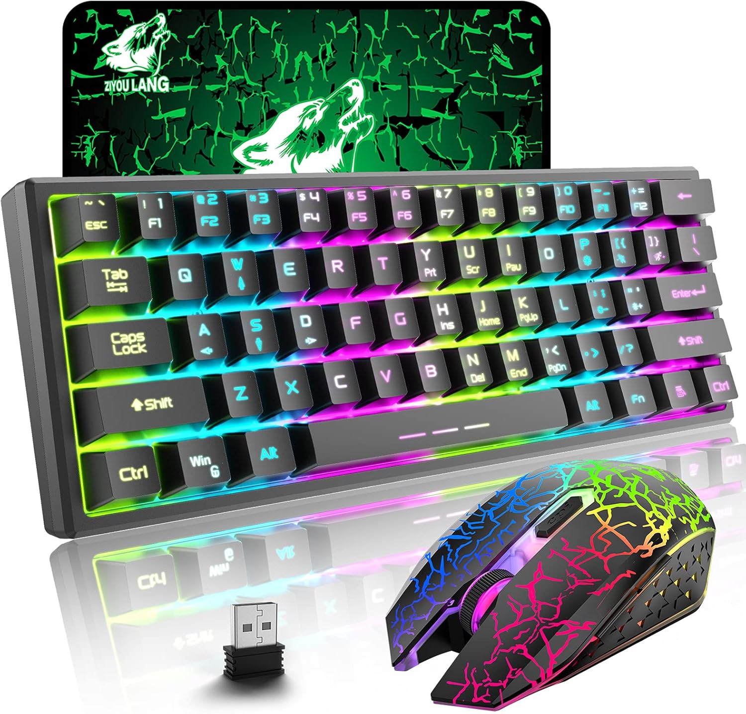 T61 60% Kabelloses Tastatur-Maus-Combo