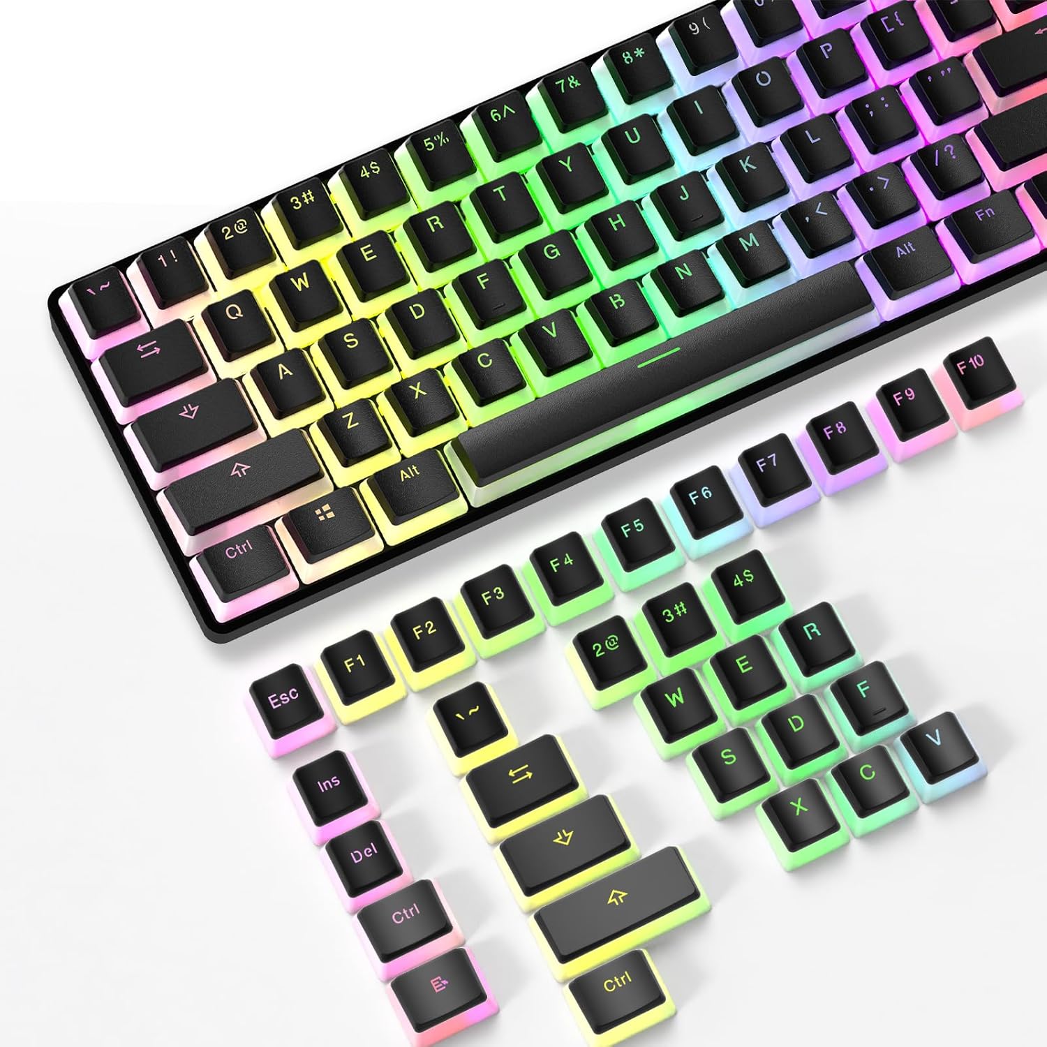 Double-Shot PBT Pudding Keycaps (108)